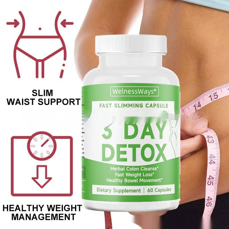 Capsules Détox & Minceur Herbes – 8 Formules Nettoyage Côlon Brûle-Graisses Vitalité 60 Capsules