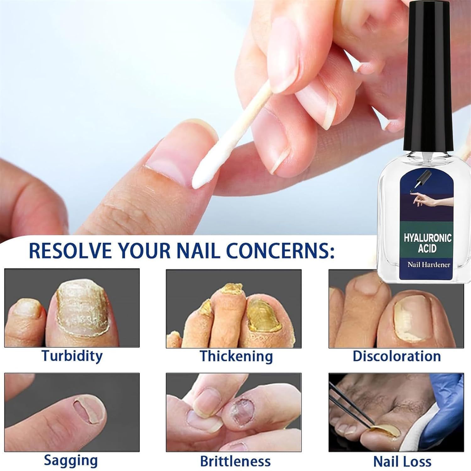 Durcisseur Ongles Liquide 10ml – Soin Réparateur Hydratant Tous Types de Peau