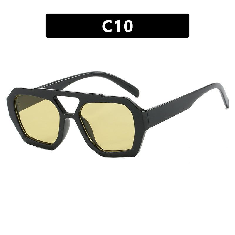 Lunettes de Soleil Grande Monture Léopard – UV400 Style Ins Street 12 Coloris