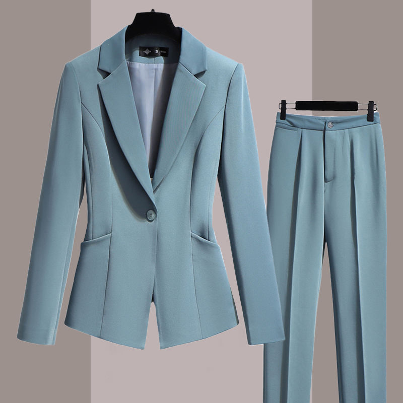 Tailleur Professionnel Femme Poil de Lapin – Veste Jupe Pantalon Chemise Noir Gris Bleu
