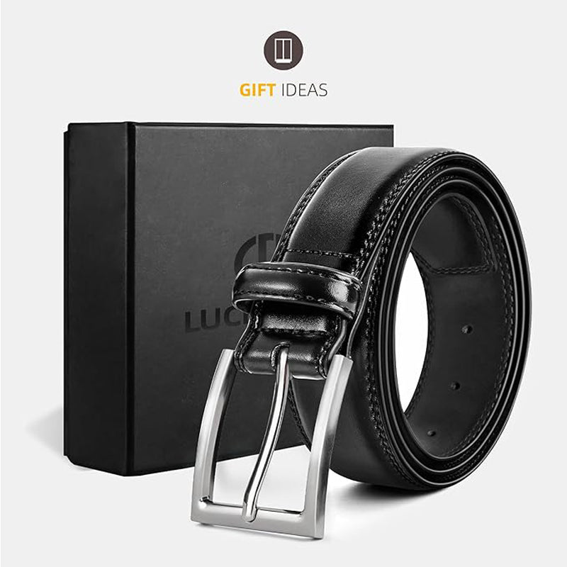 Ceinture Femme Cuir Véritable Noir 100cm – Boucle Simple Ardillon Classique Jean Pantalon Bureau