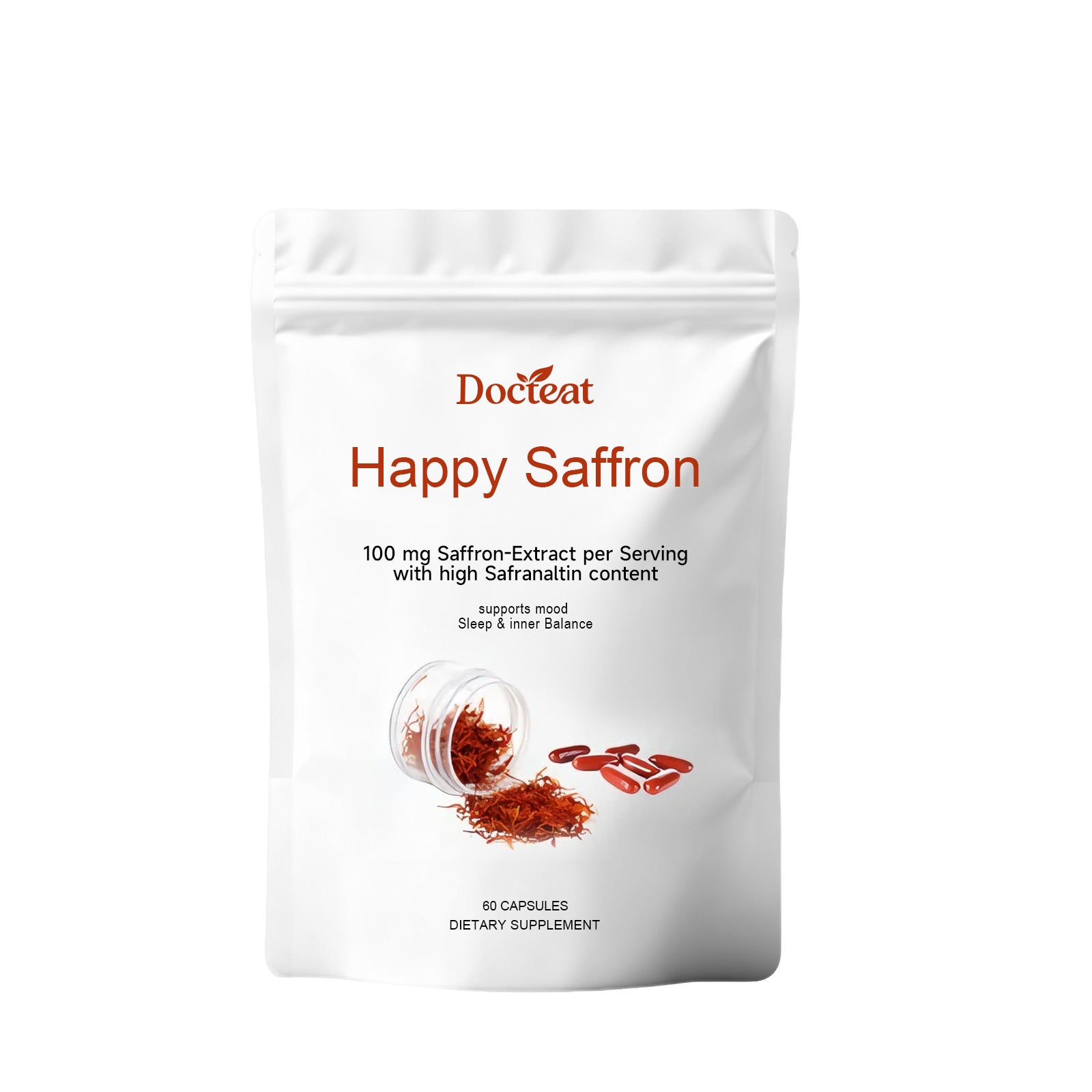 Capsules Safran Pur – Complément Alimentaire 60 Capsules | Humeur & Anti-stress