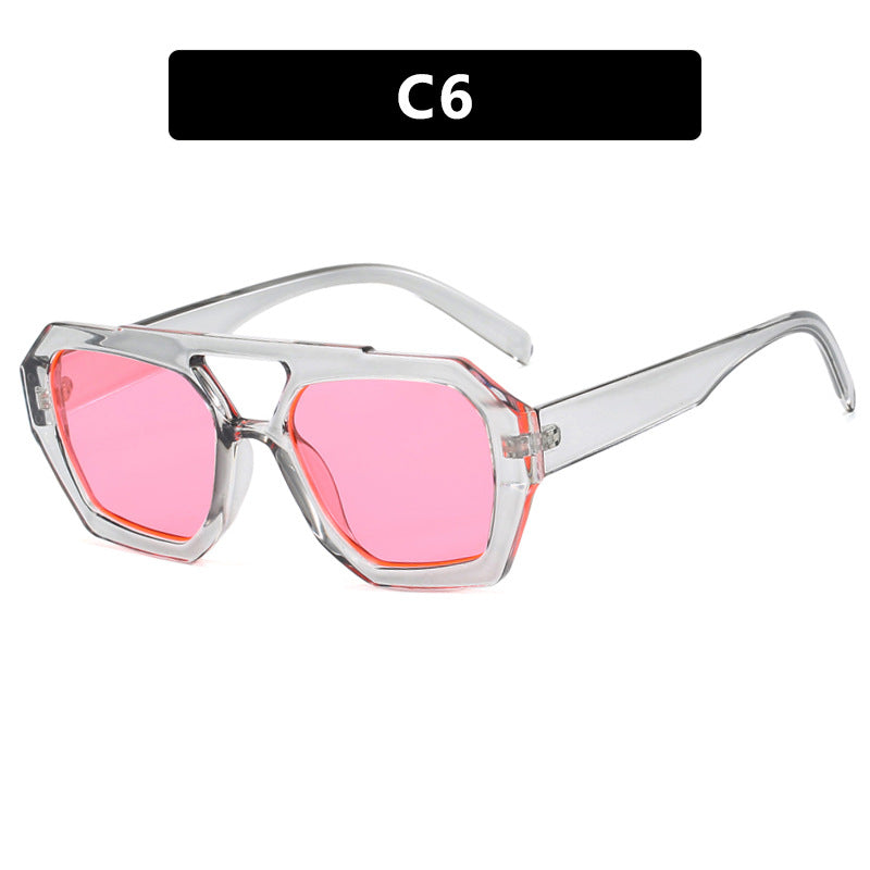 Lunettes de Soleil Grande Monture Léopard – UV400 Style Ins Street 12 Coloris