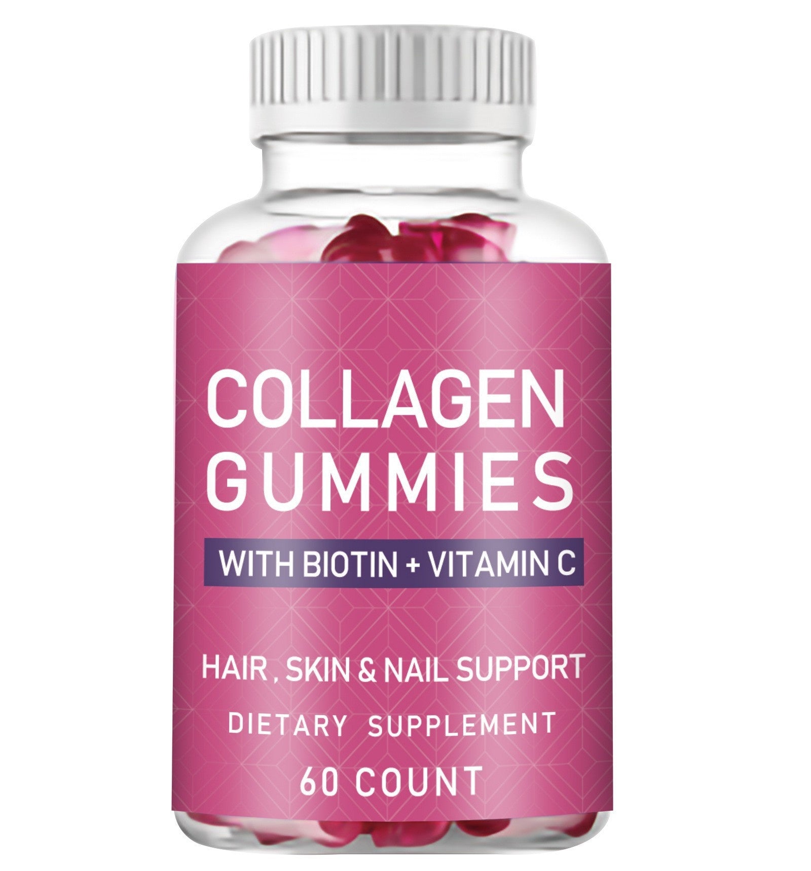 Gummies Collagène – Complément Alimentaire Beauté Peau 60 Bonbons Moelleux
