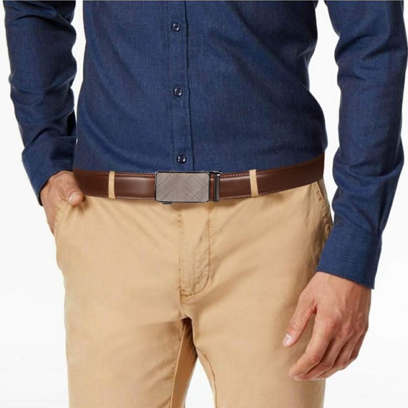 Ceinture Homme Slider Ratchet Ajustable – Idéale Cadeau Pantalon Chemise Oxford 110-130cm