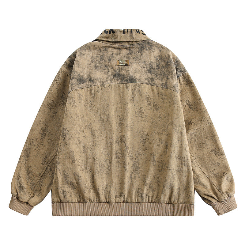 Veste Streetwear Brodée – Jacket Couples Oversize Coton
