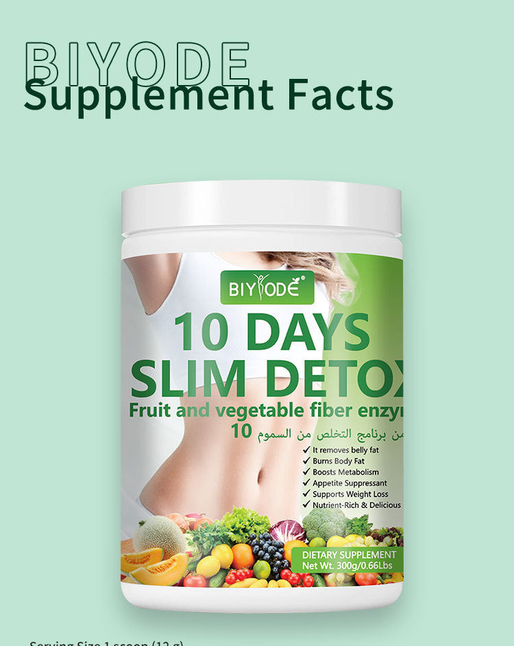 The Détox Minceur BIYODE – Brûle-Graisses Poudre 300g Supplément Nutritionnel 18 ans+