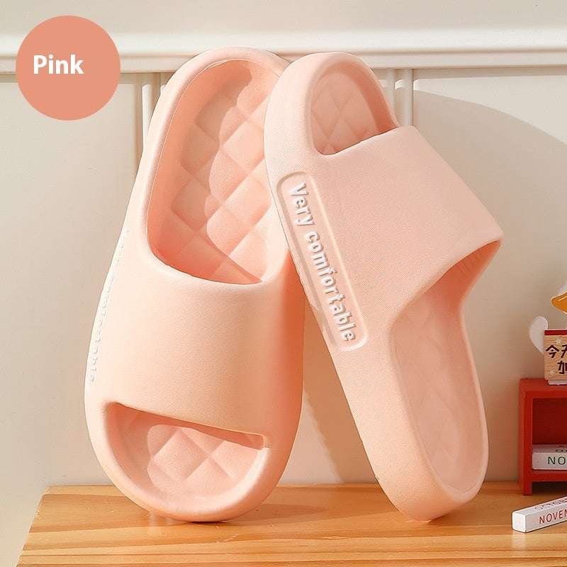 Chaussons Losange Couple – Pantoufles Antidérapantes Salle de Bain Été