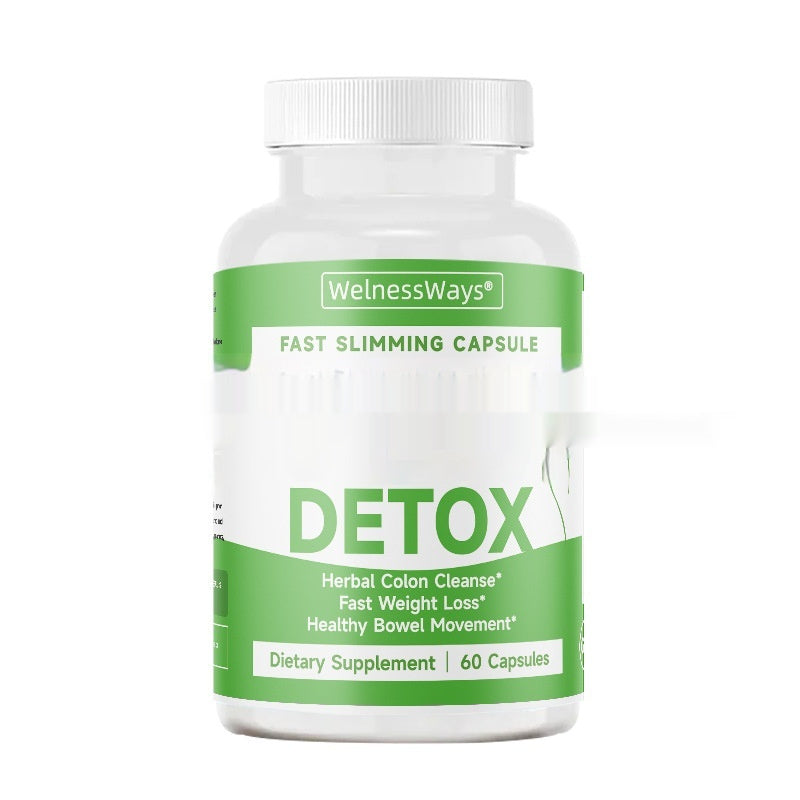 Capsules Détox & Minceur Herbes – 8 Formules Nettoyage Côlon Brûle-Graisses Vitalité 60 Capsules