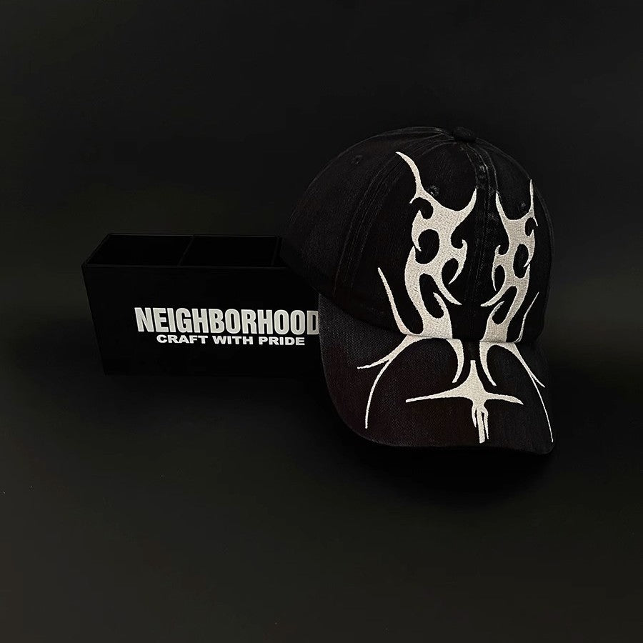 Casquette Baseball Flamme Brodée – Unisexe Streetwear Coton Réglable