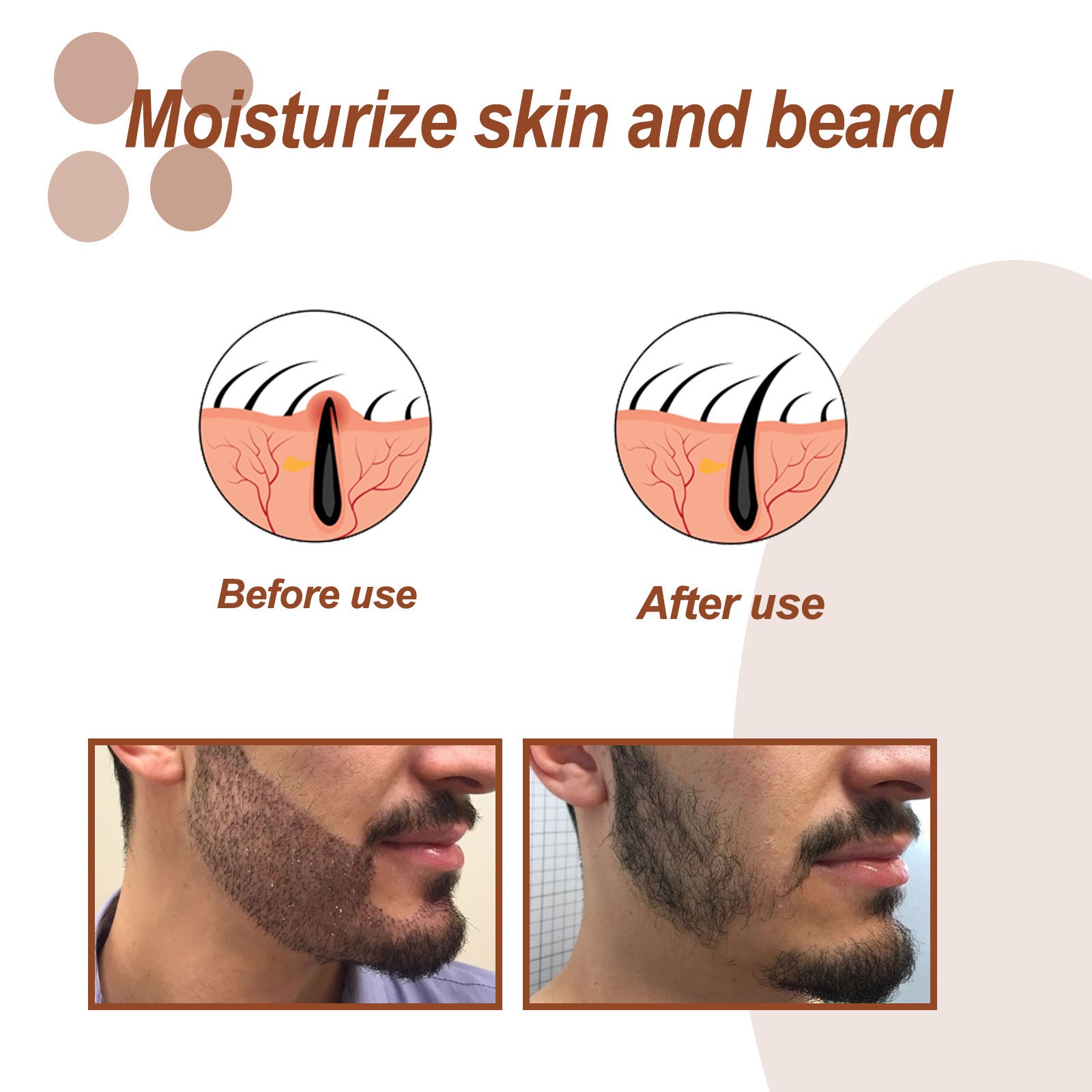 Huile Soin Barbe Homme – Hydratante Glycérine & Huile Pépins Raisin Gingembre 30ml
