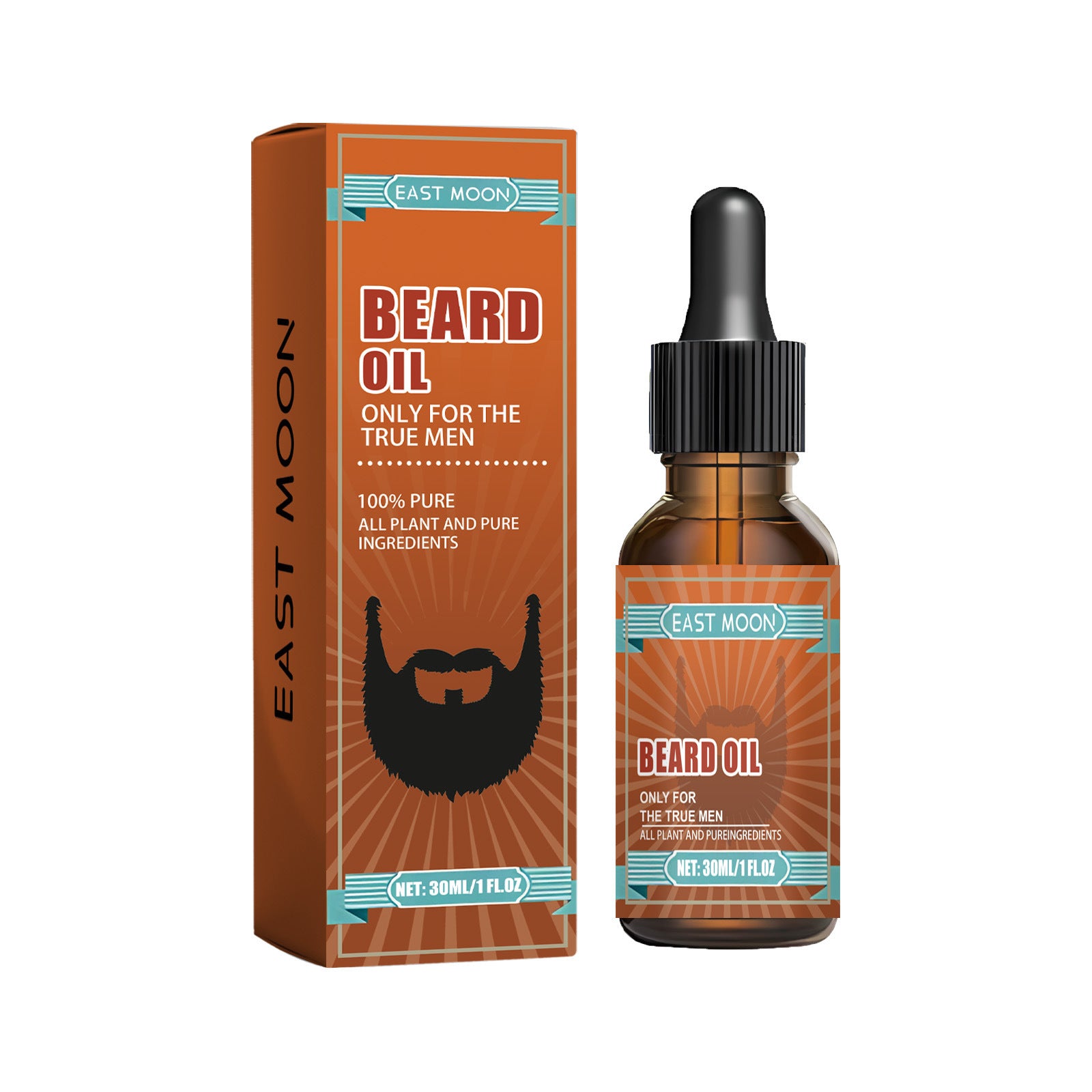 Huile Soin Barbe Homme – Hydratante Glycérine & Huile Pépins Raisin Gingembre 30ml
